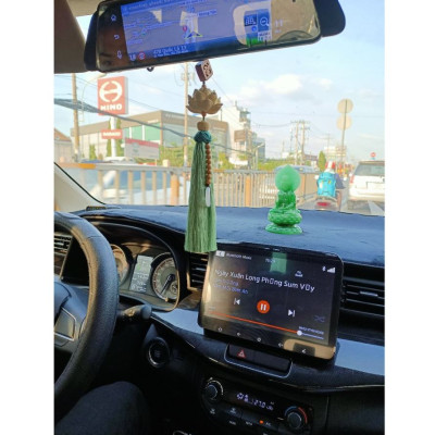 Khánh Liên Hoa Trang Trí Xe Hơi , Dây Treo Sen Gỗ Hoàng Dương Trang Trí Ô Tô