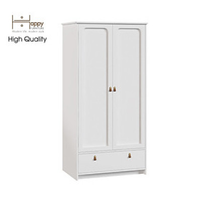 [Happy Home Furniture] NOMIA , Tủ quần áo 2 cửa mở - 1 ngăn kéo , 90cm x 58cm x 180cm ( DxRxC), TCM_037