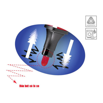 Bút lông màu STABILO Trio Scribbi CLK368 - Đỏ (48)