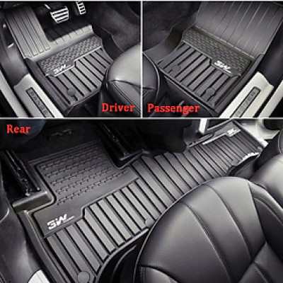 Thảm lót sàn xe ô tô LANDROVER EVOQUE 2020 Nhãn hiệu Macsim 3W chất liệu nhựa TPE đúc khuôn cao cấp - màu đen