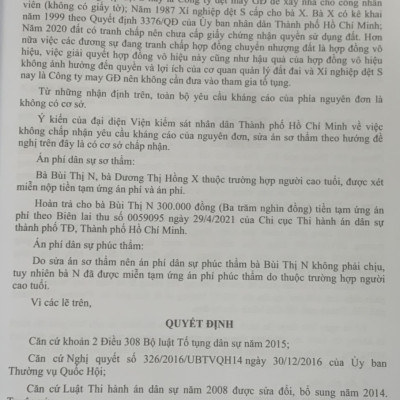 Tuyển tập các bản án của Tòa án nhân dân cấp cao về dân sự và tố tụng dân sự