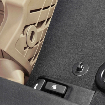 Thảm lót sàn xe ô tô LEXUS LX570 ( 7 chỗ ) 2007-2021 Nhãn hiệu Macsim 3W chất liệu nhựa TPE đúc khuôn cao cấp - màu đen