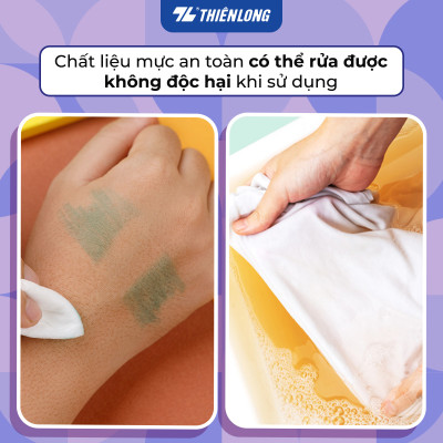 Bút lông màu Fiber Pen 20 màu Pastel Thiên Long Colokit rửa được an toàn sử dụng tô màu, vẽ tranh, calligraphy SWM-C008