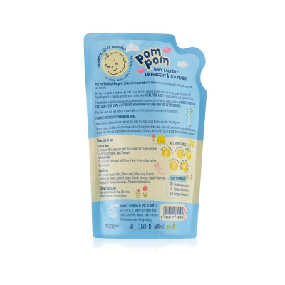 Nước giặt xả cho bé Pom Pom Newborn túi 600ml
