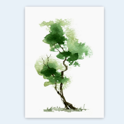 Giấy vẽ A3 vẽ lên màu trong tươi đẹp giấy định lượng 250gsm nhập từ Ý 3 tờ/ túi Green Art - Hàng chính hãng