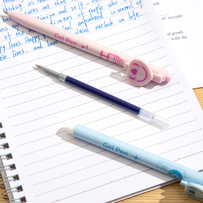 [Sơn Tùng M-TP Collection] Bút Bi Nước Mực Gel Bấm Ngòi 0.5 Nhanh Khô Siêu Mướt Nhiều Mực BST Limited Deli - Viết Bi Học Sinh Văn Phòng - EG17-BL