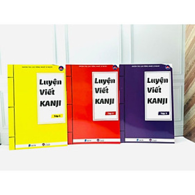 Combo Luyện Viết Kanji Tập 1+2+3 (2500 chữ)