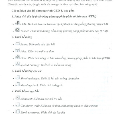 Tính Toán Công Trình Tương Tác Với Nền Đất Bằng Phần Mềm GEO5 - Geotechnical Software Suite (Tái bản)