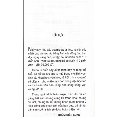 Từ Điển Anh - Việt 70000 Từ