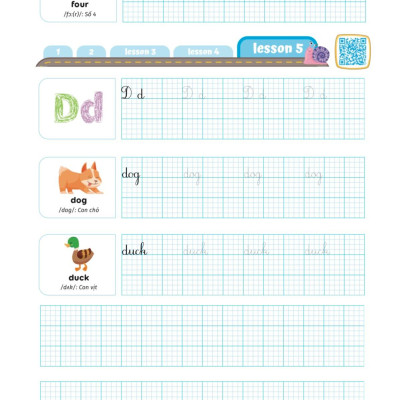 Luyện Viết Chữ Đẹp Từ Vựng Tiếng Anh Family And Friends - National Edition 1