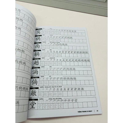 Combo Luyện Viết Chữ Hán Tập 1+2+3