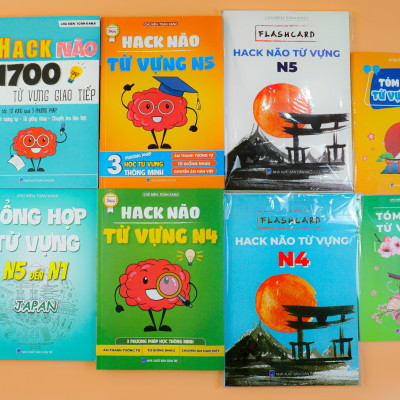 COMBO HACK NÃO TỪ VỰNG TIẾNG NHẬT N5 + N4 + 1700 TỪ VỰNG GIAO TIẾP TIẾNG NHẬT - Ghi nhớ siêu tốc từ vựng qua 3 phương pháp ÂM THANH TƯƠNG TỰ - TỪ GIỐNG NHAU VÀ CHUYỂN ÂM HÁN VIỆT
