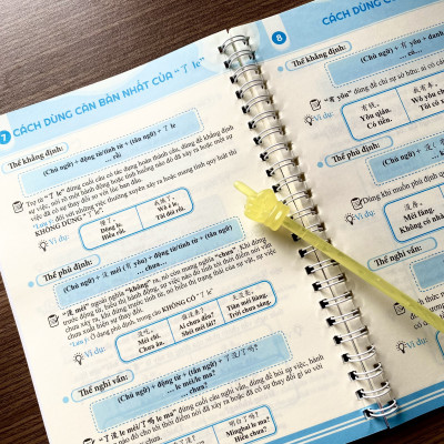 Sách - Sổ tay ngữ pháp tiếng Trung (đi kèm sách tự học tiếng Trung từ con số 0 - 4 tập)