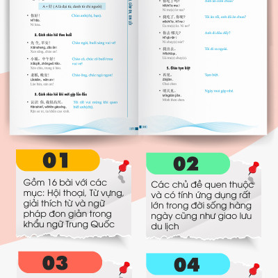 Combo tự học tiếng trung cho người mới bắt đầu (Tặng kèm Bookmark PL)