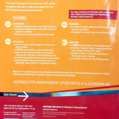 Prepare For IELTS: Skill And Strategies Book One: Listening And Speaking (Không Kèm CD)