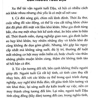 Tìm Hiểu Tính Cách Con Người Qua Năm Sinh Tuổi Dậu