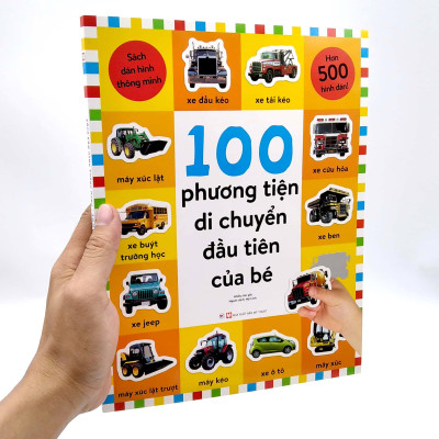 Sách Dán Hình Thông Minh - 100 Phương Tiện Di Chuyển Đầu Tiên Của Bé