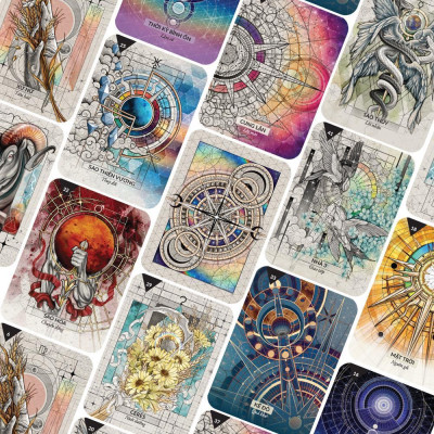 [Boxset Việt Hoá] -Starcodes Astro Oracle (Bộ Bài & Sách Hướng Dẫn) - Bản Quyền