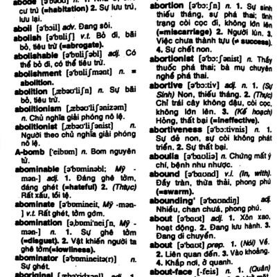 Từ Điển Anh - Việt