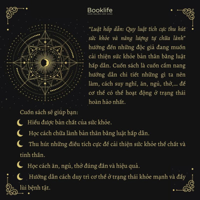 Sách - Luật Hấp Dẫn Quy Luật Tích Cực Thu Hút Sức Khỏe Và Năng Lượng Tự Chữa Lành