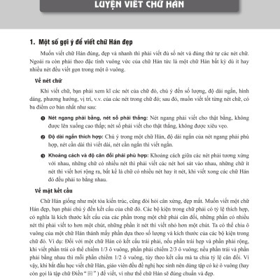 Giáo Trình Tiếng Trung Tăng Cường - Luyện Viết Chữ Hán - Tặng Video Học Viết Chữ Online