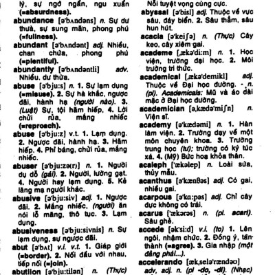 Từ Điển Anh - Việt