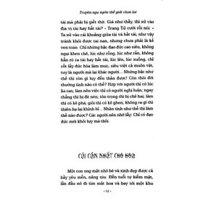 Truyện Ngụ Ngôn Thế Giới Chọn Lọc - Chiếc Ghế Xấu Hổ