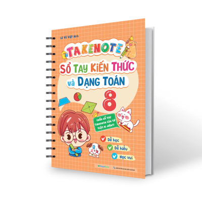 Sách - Takenote Sổ Tay Kiến Thức Và Dạng Toán 8