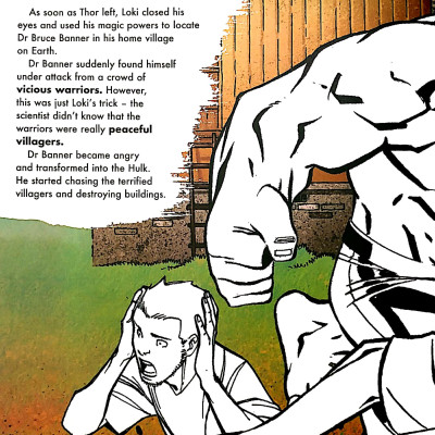 Marvel Avengers Read & Colour