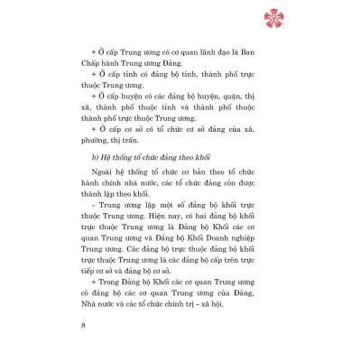 Tài liệu bồi dưỡng nghiệp vụ công tác Đảng dành cho Bí thư chi bộ và cấp ủy viên cơ sở