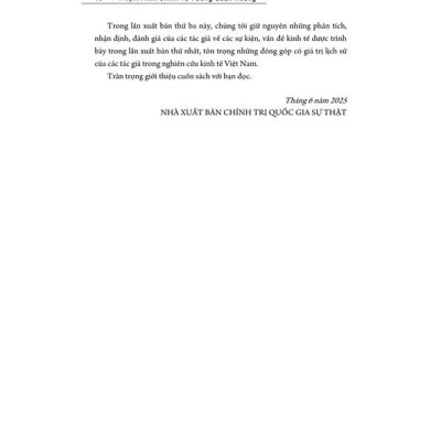 Kinh tế Việt Nam thăng trầm và đột phá ( Xuất bản lần thứ ba) - bản in 2025