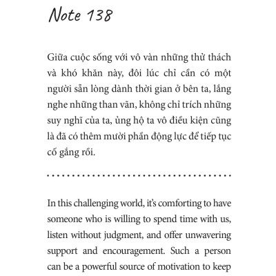 A Hug For Not Giving Up - Gửi Cậu Một Cái Ôm Vì Đã Không Bỏ Cuộc - Song Ngữ Anh-Việt