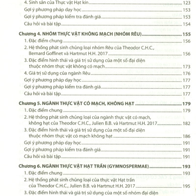 Giáo Trình Thực Vật Học - Trần Văn Ba, Nguyễn Thị Hồng Liên, Bùi Thu Hà (Đồng Chủ biên) - Nxb ĐHSP