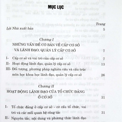 Giáo Trình Lãnh Đạo Và Quản Lý Cấp Cơ Sở