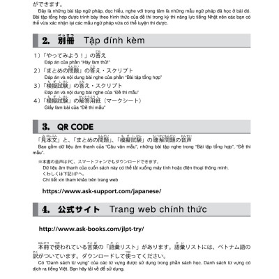 Try! Thi Năng Lực Nhật Ngữ N4 - Phát Triển Các Kỹ Năng Tiếng Nhật Từ Ngữ Pháp (Phiên Bản Tiếng Việt)