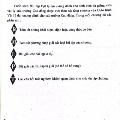 Bài Tập Vật Lý Đại Cương Tập 1 ( Dùng Cho Sinh Viên Các Trường Cao Đẳng)