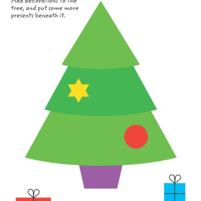 Usborne Minis: Sticker Shapes Christmas