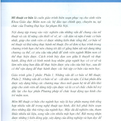 Giáo Trình Mĩ Thuật Cơ Bản (Tái bản)