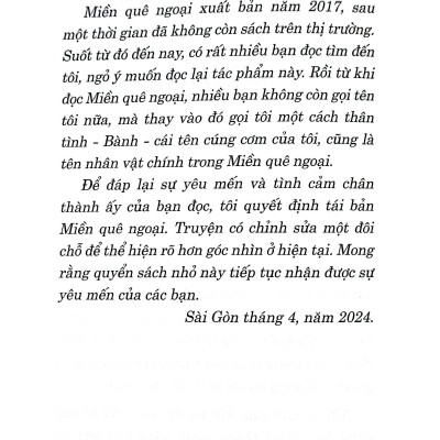 Sách - Miền Quê Ngoại