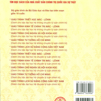 Giáo Trình Lịch Sử Đảng Cộng Sản Việt Nam + Giáo Trình Chủ Nghĩa Xã Hội Khoa Học (Dành Cho Bậc Đại Học Hệ Không Chuyên Lý Luận Chính Trị) - Bộ mới năm 2021