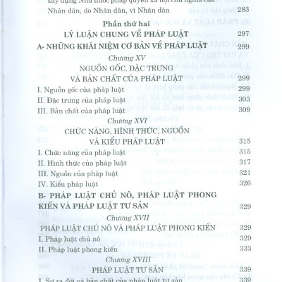 Giáo trình  LÝ LUẬN CHUNG VỀ NHÀ NƯỚC VÀ PHÁP LUẬT (Dùng Cho Đào Tạo Đại Học, Sau Đại Học Và Trên Đại Học Ngành Luật) (Xuất bản lần thứ ba có chỉnh sửa, bổ sung) - Bản in năm 2022