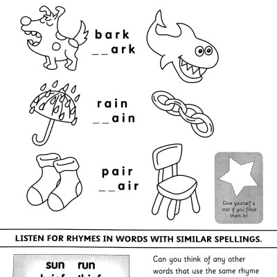 Spelling With Gold Stars And Pull Out Poster