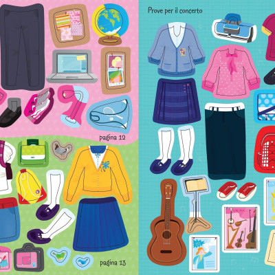 Sticker Dolly Dressing Back To School
