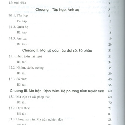 Toán Học Cao Cấp, Tập 1: Đại Số Và Hình Học Giải Tích (Tái bản lần thứ tư, năm 2024)- GS.TS. Nguyễn Đình Trí (Chủ biên),  PGS. TS. Trần Việt Dũng, PGS. TS. Trần Xuân Hiển, PGS. TS. Nguyễn Xuân Hào