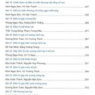 Bệnh Học Ngoại Khoa Chấn Thương Chỉnh Hình (Dùng cho đào tạo sau đại học)