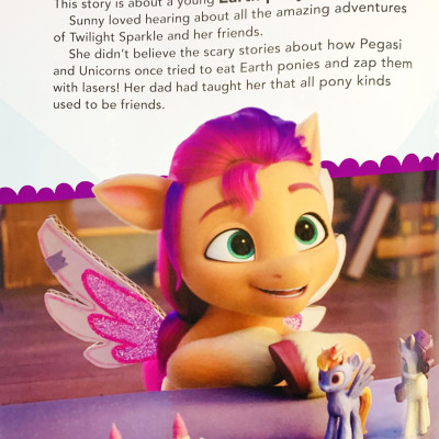 My Little Pony - Storybook With Bag Tag - Sunny
