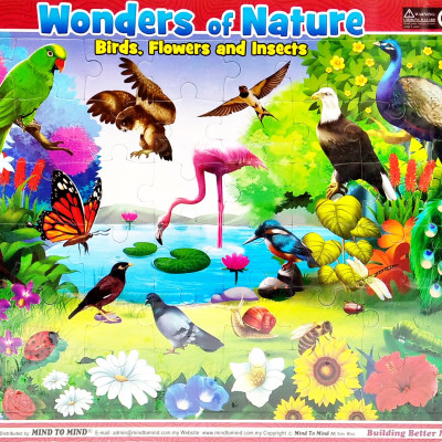 Fun With Puzzles: Wonder Of Nature - Birds, Flowers And Insects
