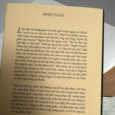 LƯU ĐÀY VÀ VƯƠNG QUỐC – Albert Camus – Liễu Trương dịch -  Nhã Nam - NXB Hội Nhà Văn