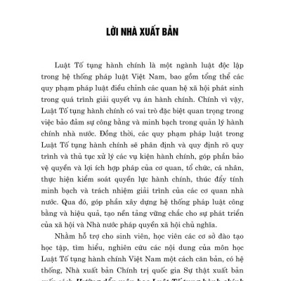 Hướng dẫn môn học Luật tố tụng hành chính 