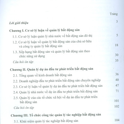 Giáo Trình Quản Lý Bất Động Sản